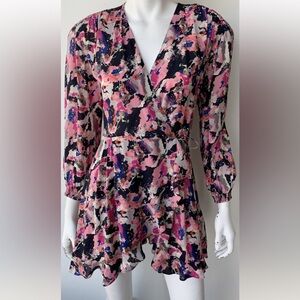 IRO Bloomy Printed Wrap Dress